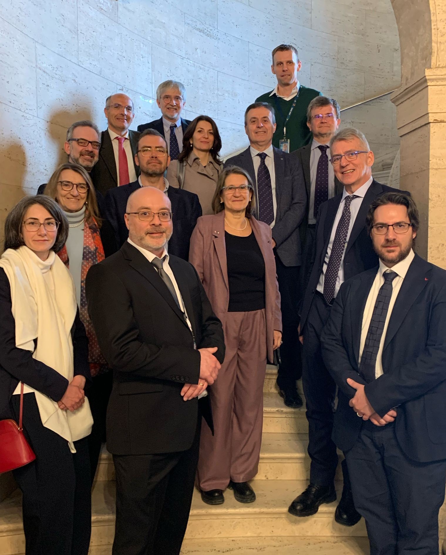 Delegazione italiana, foto di gruppo