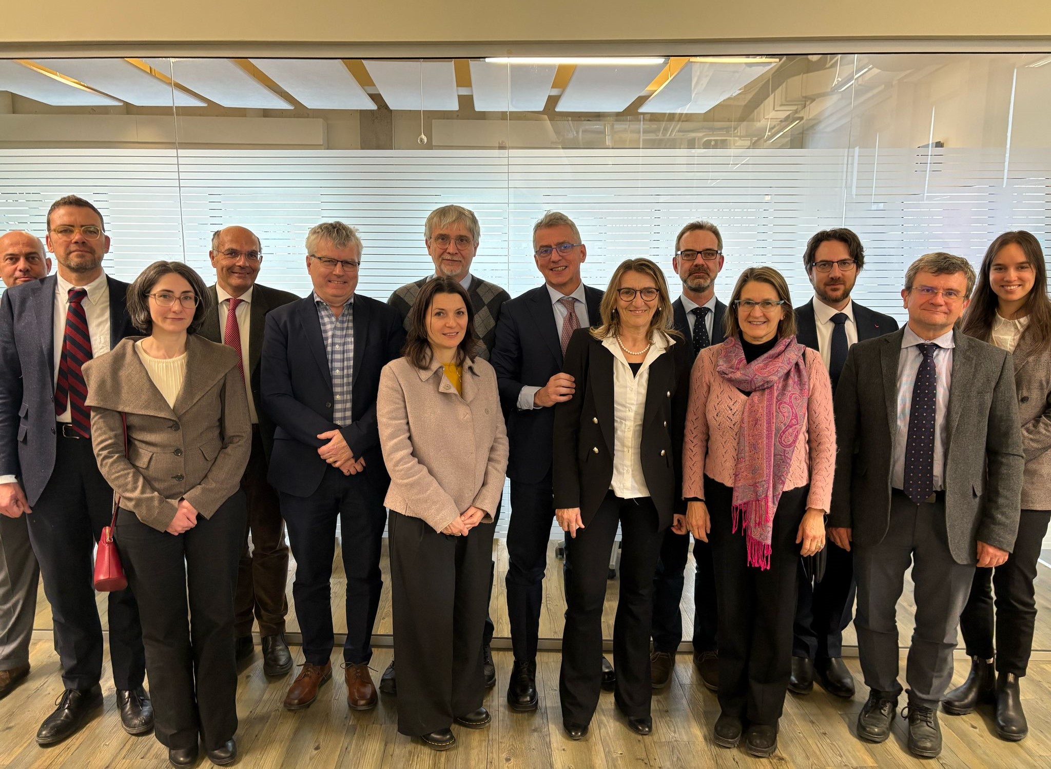 Delegazione italiana, foto di gruppo