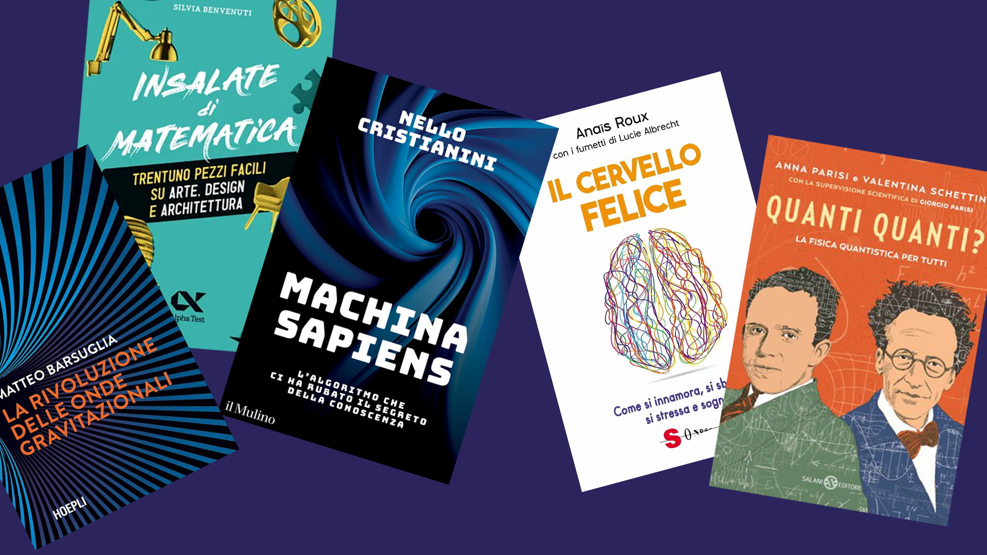 copertine cinque libri in concorso