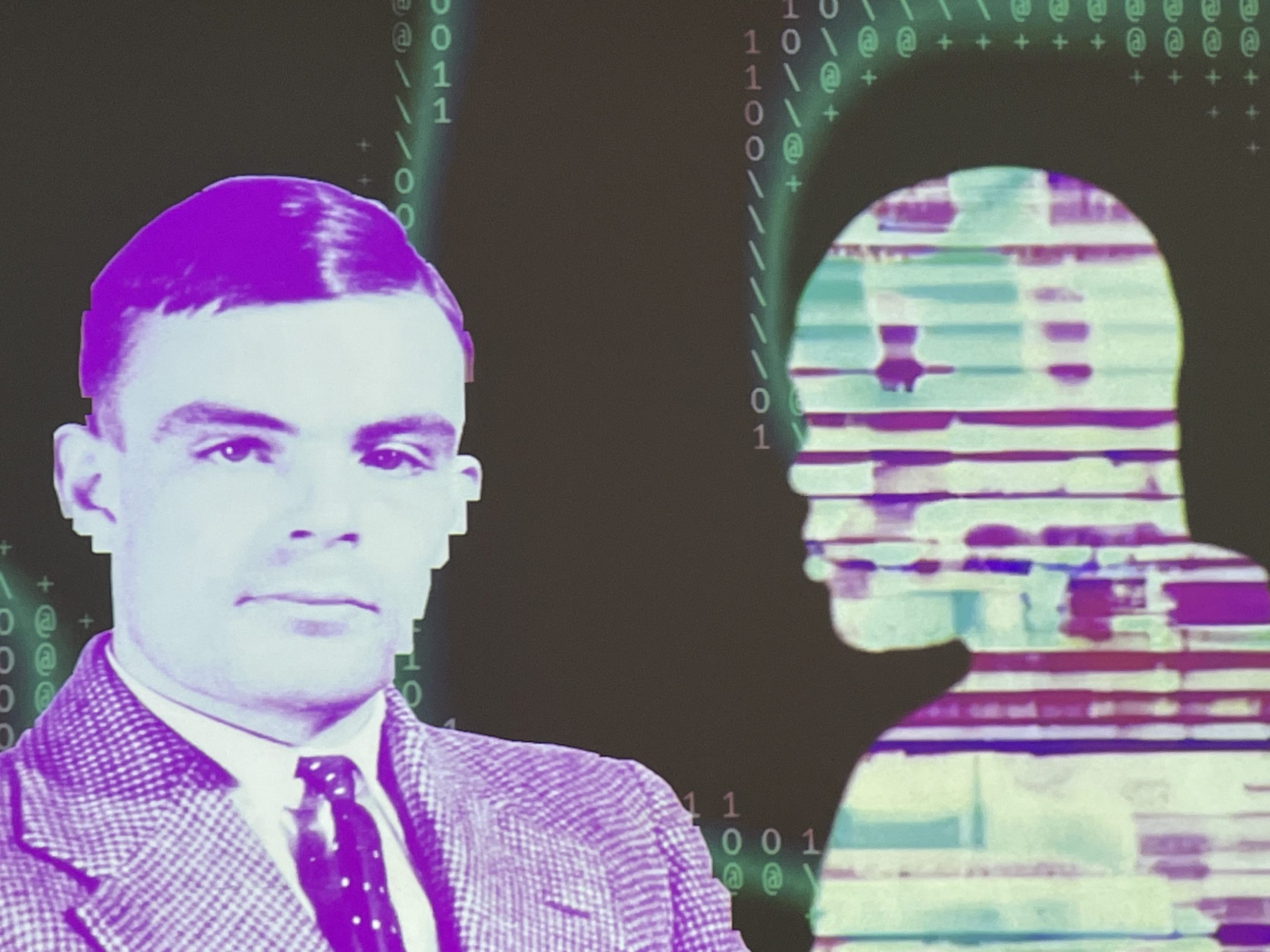 Un'immagine della multivisione sull'intelligenza artificiale